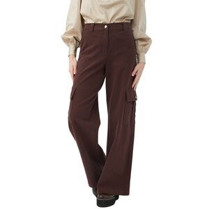 Trina Turk Womens Haden Pant, Tan